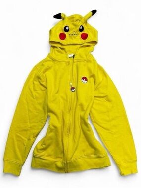 Y2K scene kawaii Pikachu sweater with ears⭐️